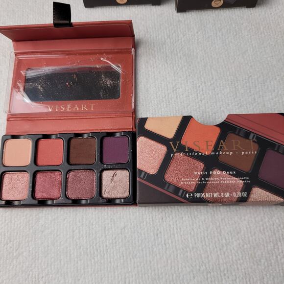 Viseart eyeshadow palettes bundle of 3 pink neutral - Picture 6 of 10